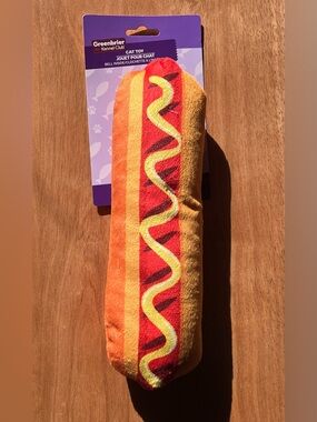 Cat Toy 🚨BOGO 50% OFF - Hot Dog Funny / Food / Novelty Kicker Toy ~9in - NWT